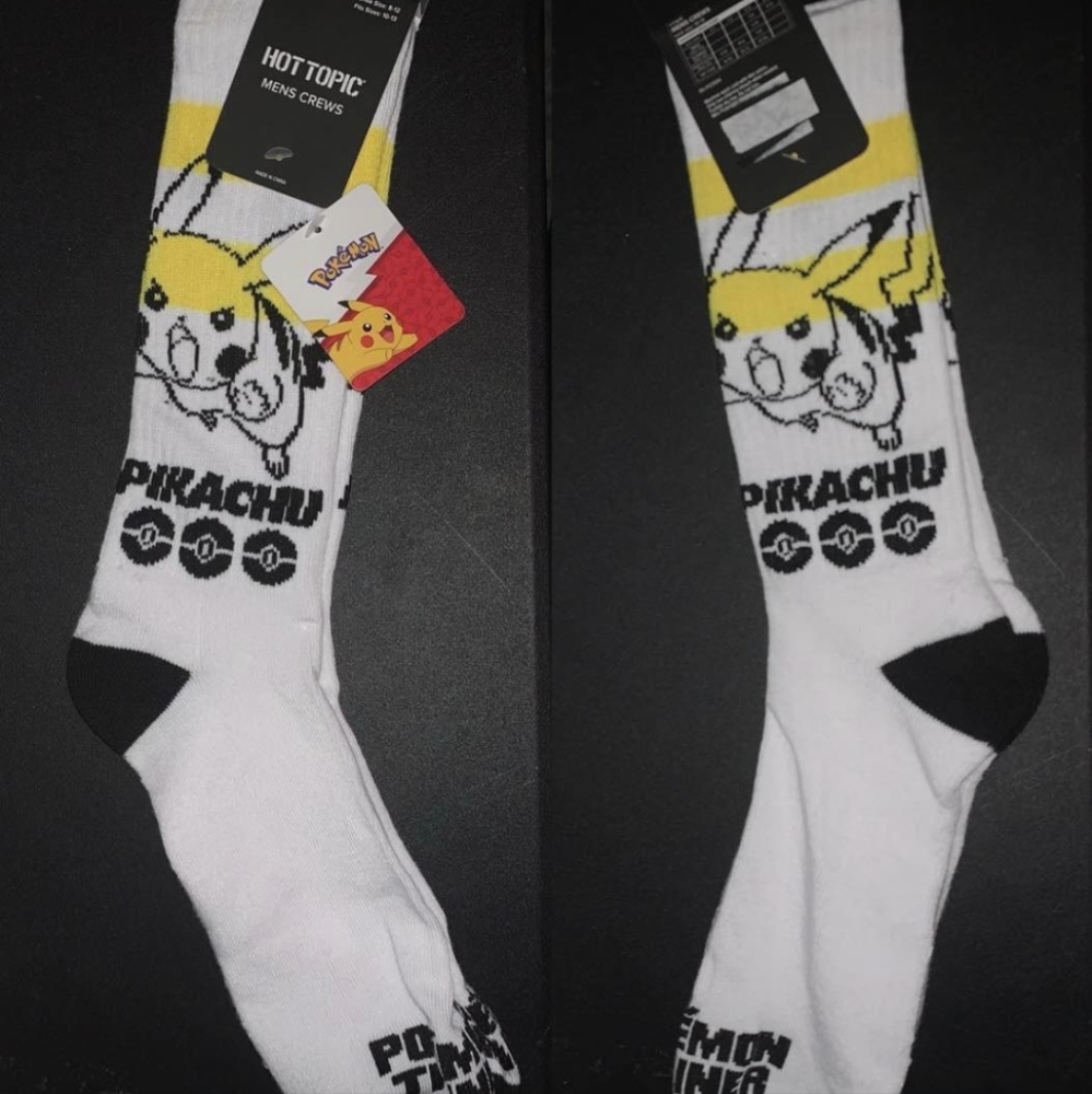 Mens Crew Sock Pikachu